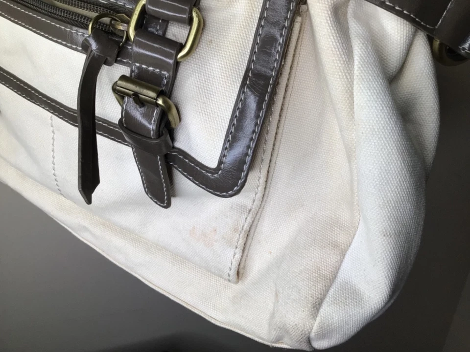 Giani Bernini Дамская сумка сумка холст бежевый кремовый серый наплечная сумка - Изображение 4 из 4