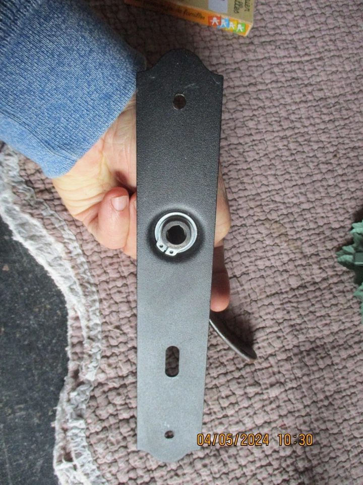 Ancienne Poignée de Porte d'entrée Portail Placard Métal Style Rustique Ancien - Photo 2/3