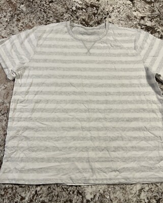XXL New The Children s Place Striped Gray White Short Sleeve Top Tee Summer Spri