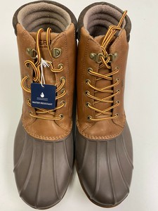 orange sperry duck boots