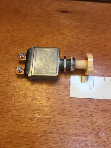 VINTAGE DASH PANEL POLLAK SWITCH FOG LIGHT ART DECO KNOB RAT ROD HOT TRUCK SCTA - Bild 5 von 6