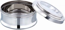 Stainless Steel Multipurpose Storage Canister Cake Biscuits Cookies Chapati  Tin