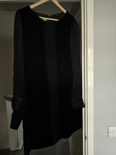 monsoon Black Dress Evening Size16