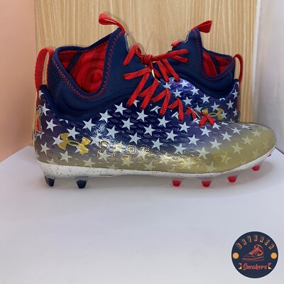 Size: 11 New! Under Armour Spotlight Lux MC LE USA Football  display picture 2