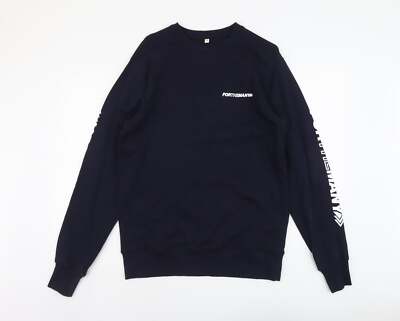 For The Many Herren Sweatshirt blau Baumwollmischung Größe M