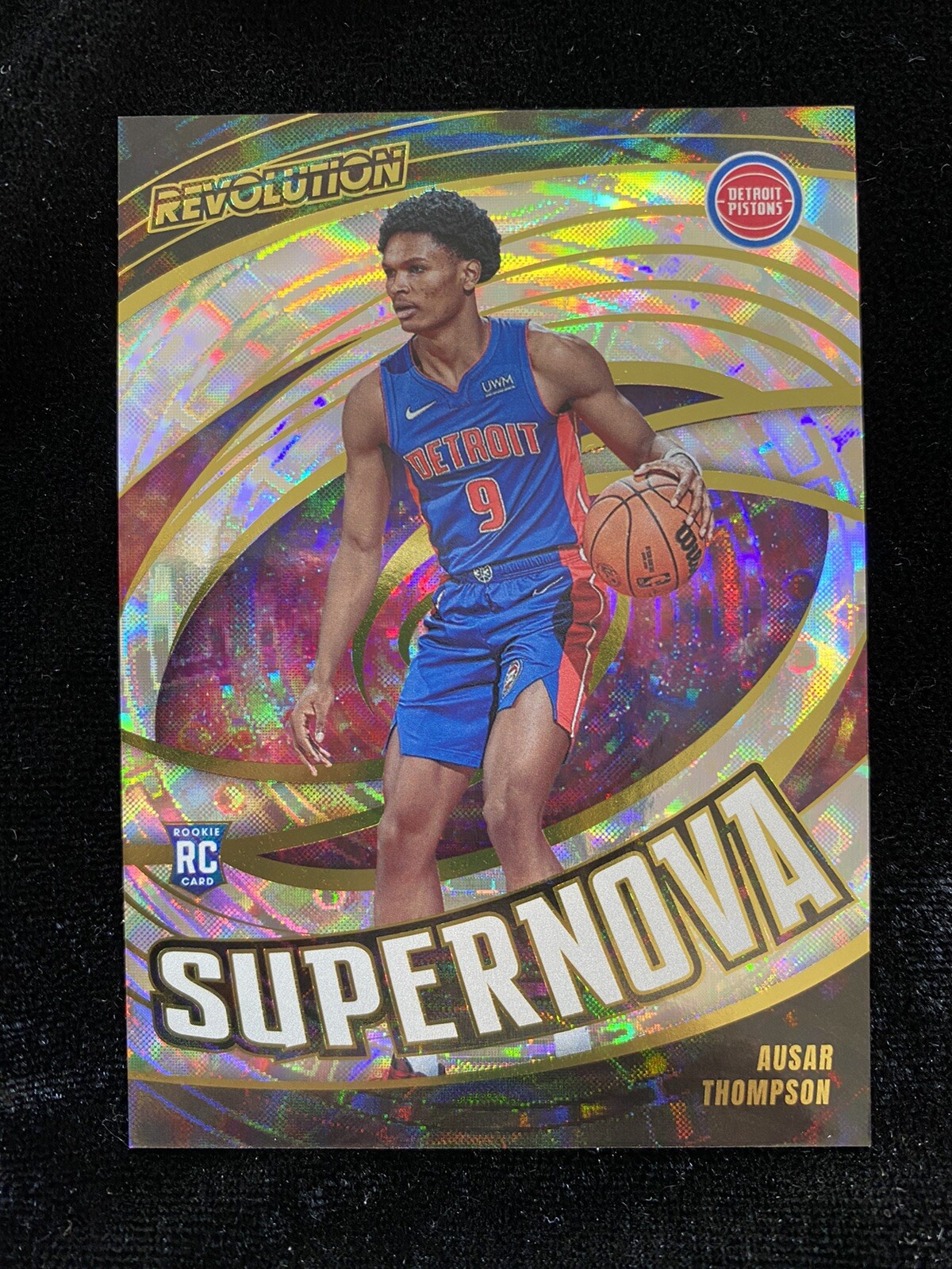 2023-24 Panini Revolution Ausar Thompson Supernova Fractal Insert Rookie #8 RC