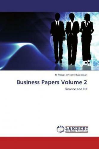Thumbnail - Business Papers Volume 2 Finance And Hr 1845