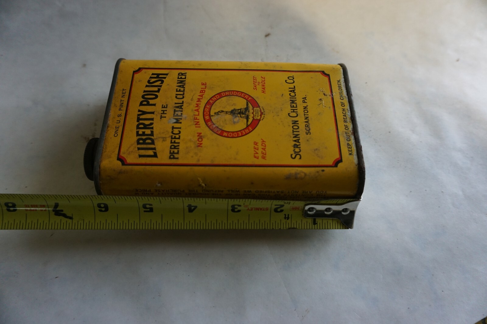 Vintage Liberty Polish Metal Cleaner Scranton PA Chemical Advertising