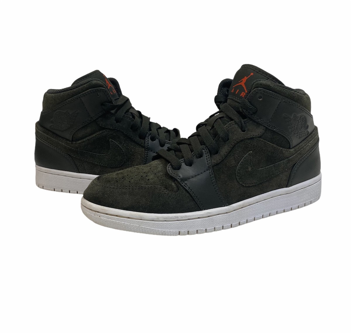 Jordan Mid Sequoia Max Orange 554274-302 Men’s Size Olive Green