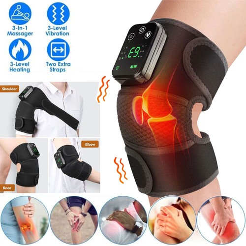 2PCS Heated Vibration Knee Joint Brace Wrap for Shoulder Elbow Knee Massager - Picture 15 of 19