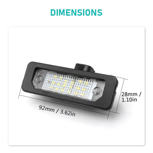 2Pcs Rear LED Number License Plate Light Lamps For Ford Mustang 2010-2014 12V - Picture 3 of 12