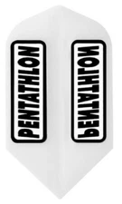 PENTATHLON White #2 Slim Dart Flights  100 Micron 5 sets (15 flights) w/track