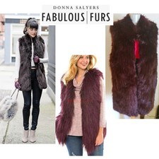 Donna Saylers Fabulous "apres" Faux Fur Vest. Lg