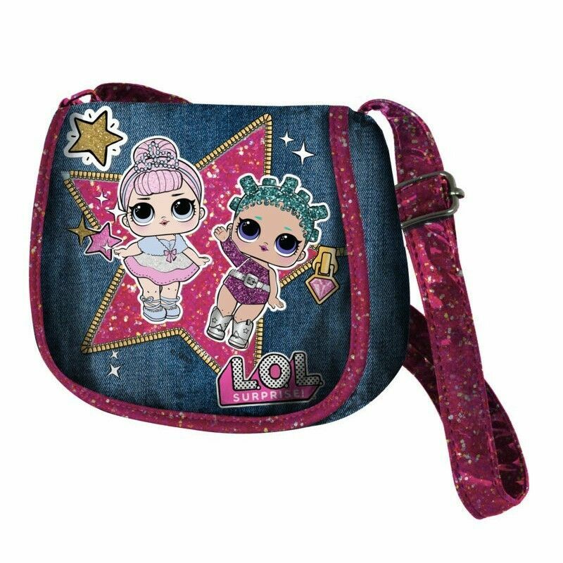 Borsetta tracollina deluxe jeans L.O.L. Surprise Glamour 13X19 stondata