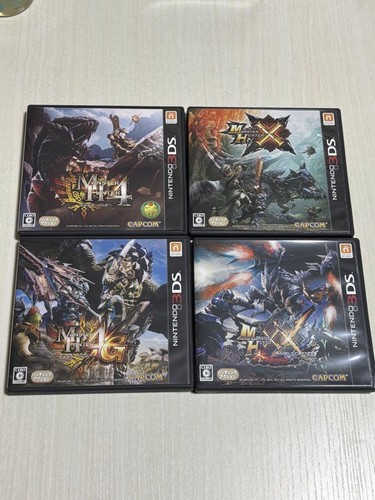 Nintendo 3DS XL LL Monster Hunter 4 Gore Magala Black Console special pouch F/S - Picture 11 of 12