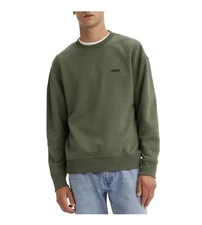 NWT $54.50 Levi's Men's Small XL XXL Crew Neck Fleece Sweatshirt Green