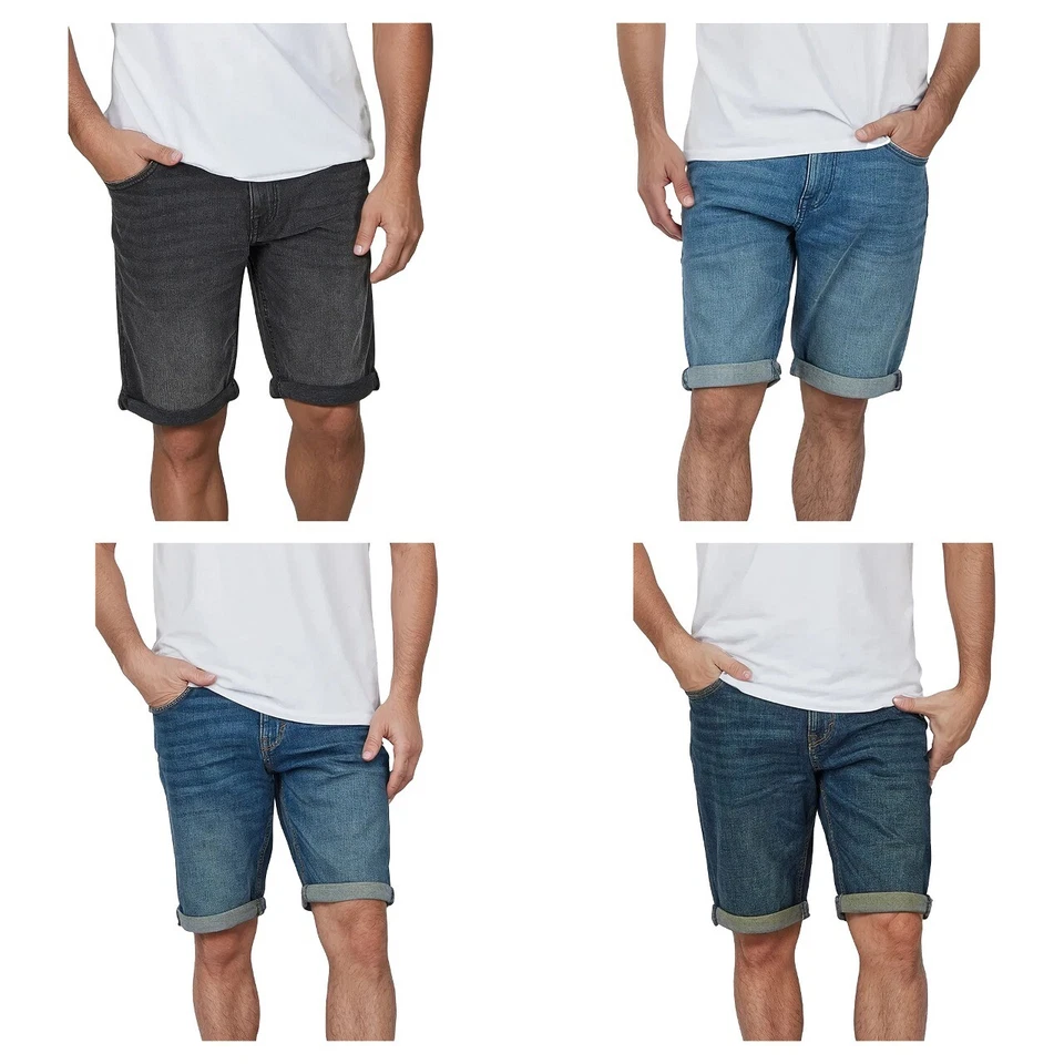 Tom Tailor Jeans Shorts Herren Stretch Kurz Regular Slim Fit Josh Kurze Hosen - Bild 1 von 1