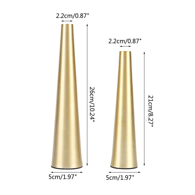 Nordic Metal Vase Gold/Black Small Flower Vases Arrangement Flower