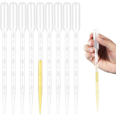 25Pcs 5ML Pipettes Dropper - Disposable Pipettes Plastic Dropper for Lab Science