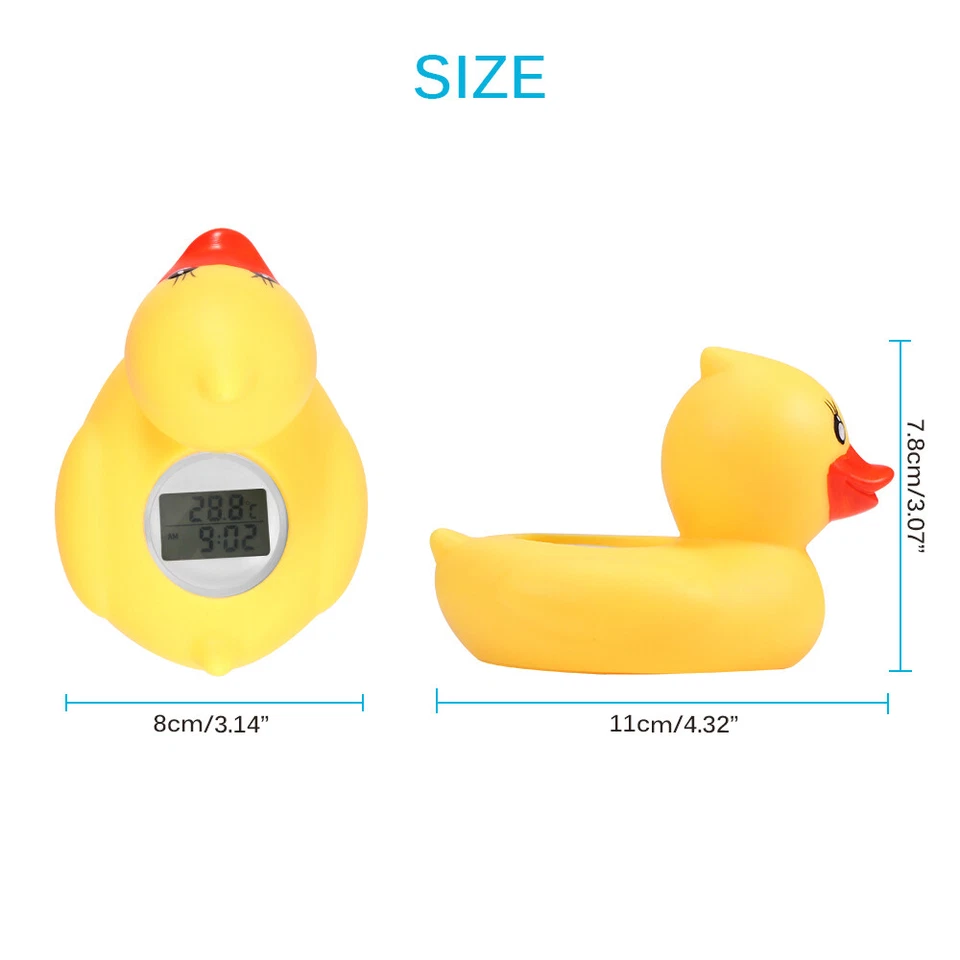 Kinder Baby Badethermometer in Ente-Form Badewannen-Thermometer Babythermometer - Bild 4 von 4
