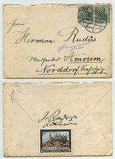 82698 - Brief - K&ouml;tzschenbroda 25.7.1914 nach Amrum - mit Inhalt, Pflanzen