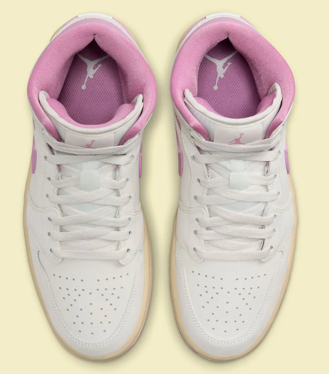 Nike Air Jordan 1 Mid Sail Pink Coconut Milk BQ6472-162