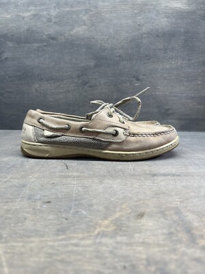 Sperry Top-Sider Boat Shoes Womens Size M Tan Leather