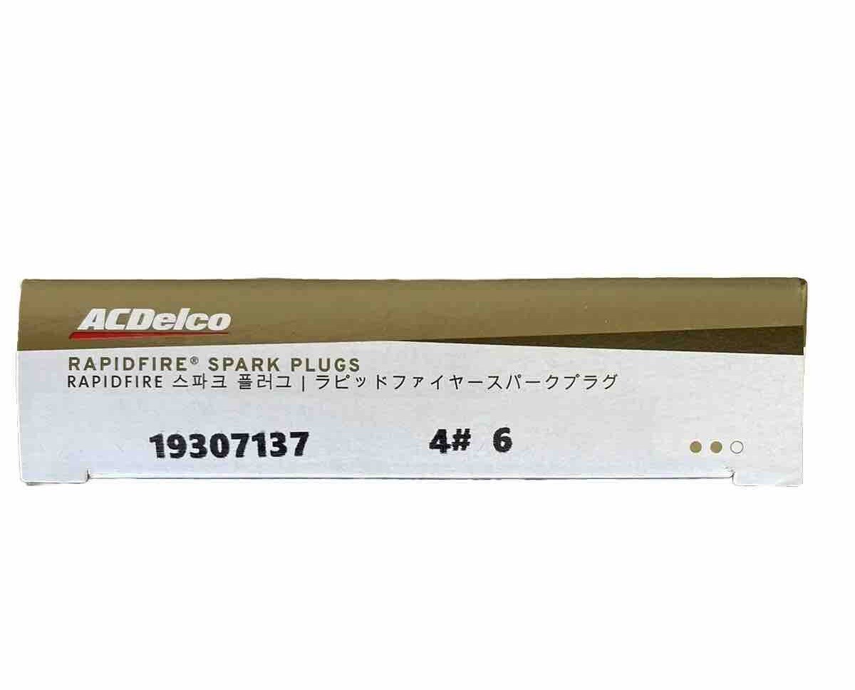 ACDelco #6 Rapid Fire Spark Plug GM 19307137 (SET OF 4) | eBay