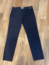 TORY BURCH Wool Navy Blue Unlined Dress Pants Size 2 Crop Pants