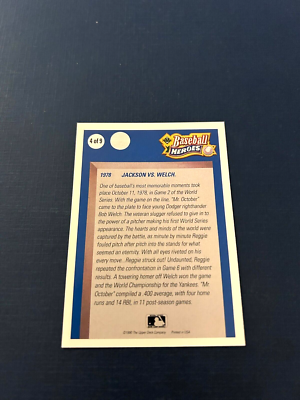 1990 Upper Deck Baseball Reggie Jackson Baseball Heroes #4 of 9