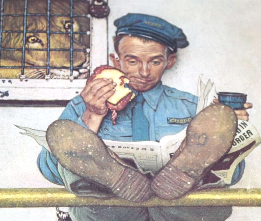 The Saturday Evening Post January 9 1954 Norman Rockwell Zoo