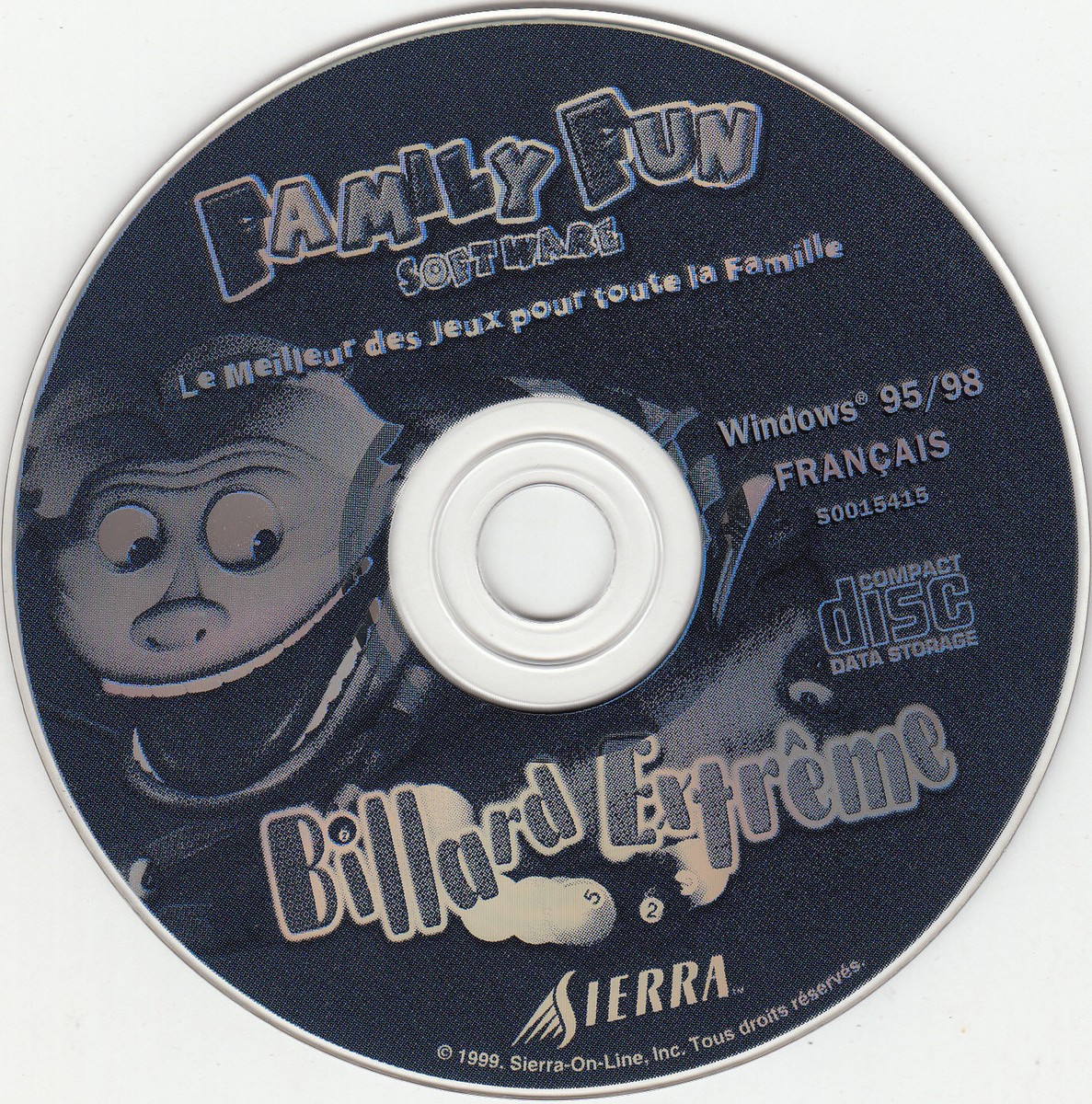 Jeu PC Billard Extrême (1999) – Sierra / Family Fun Software – Édition Rare