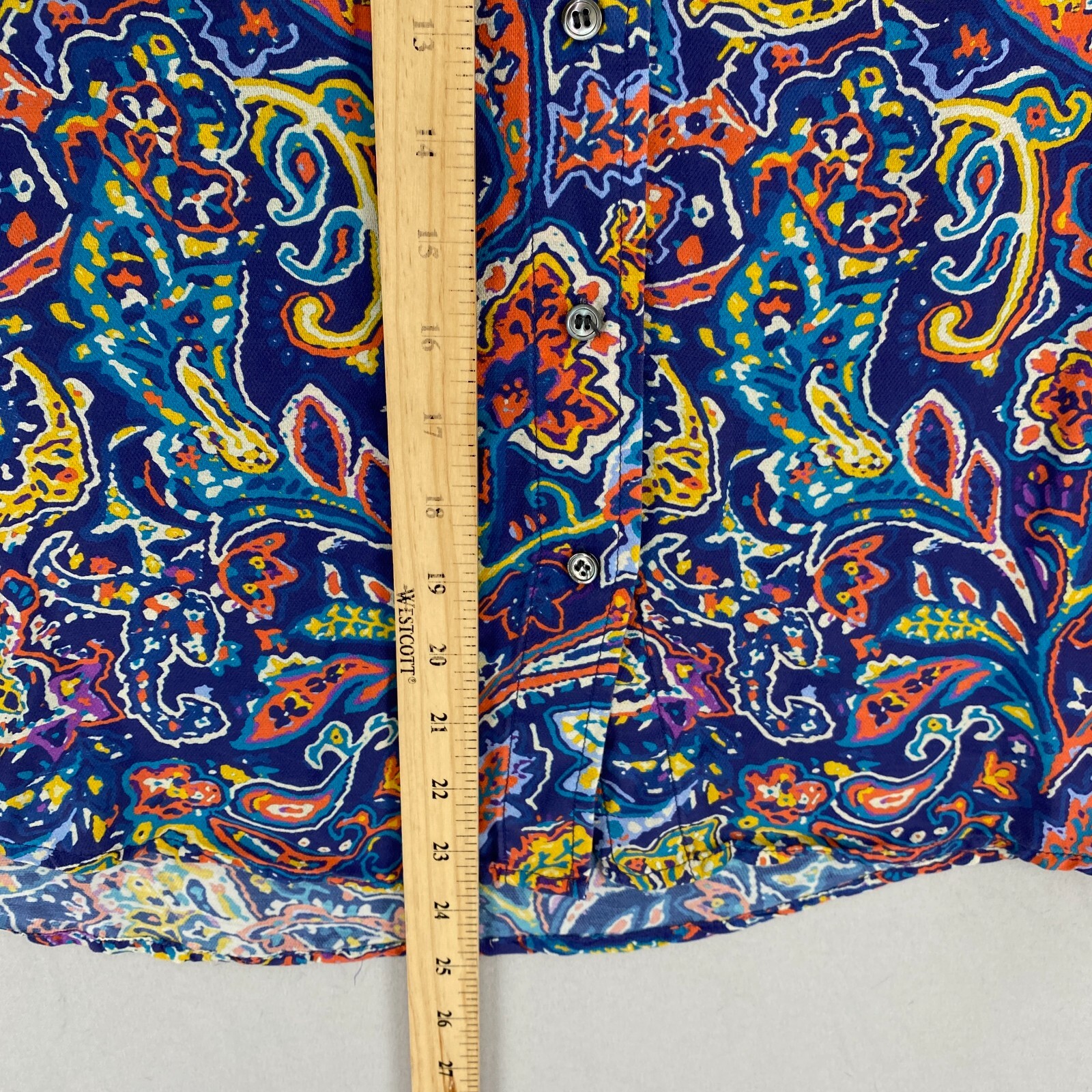 J Mclaughlin Button Back Collarless Top Womens Sm… - image 9