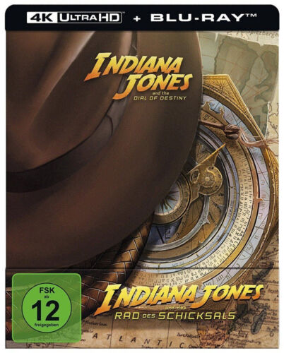 Indiana Jones und das Rad des Schicksals /UltraHD+BD (Limited Steelbook) NEU&OVP - Bild 1 von 2