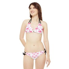 Strappy Bikini Set AOP 