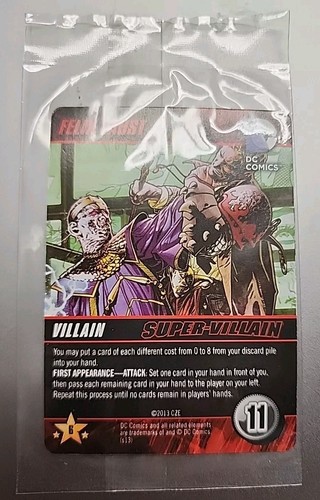 DC Comics Deck Building Felix Faust Promo Super-Villain Card SEALED