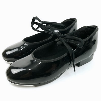 Girl's Patent Leather Tap Shoes Black Capezio N625 Dance