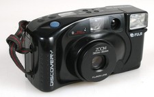 FUJI DISCOVERY 35MM FLASH FILM CAMERA, VINTAGE (FOR PARTS)