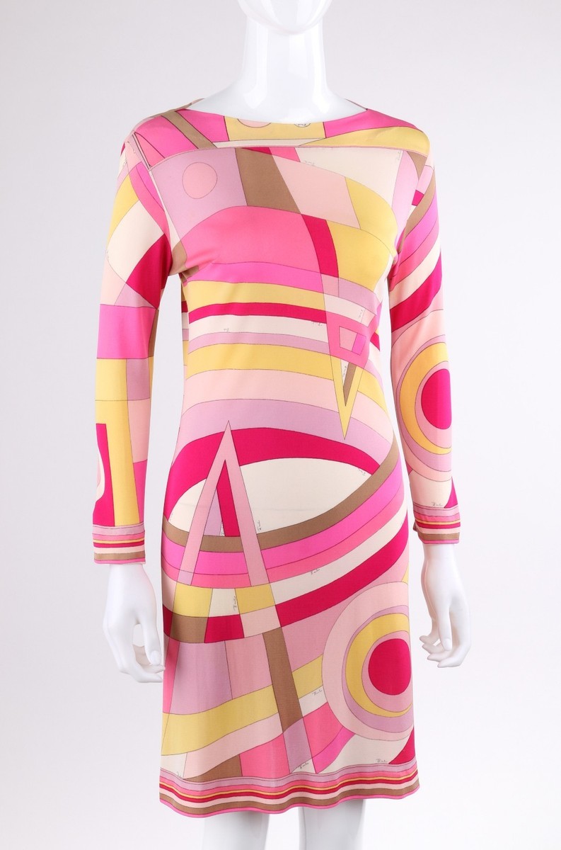 EMILIO PUCCI - 新品未使用 EMILIO PUCCI iPhoneXCASE COVER EMILIO PUCCI c.1968 Pink Multicolor Op Art Signature Print