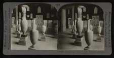 Sepulchral vases and funeral reliefs, Greece Old Photo