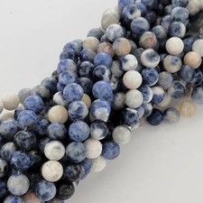 Blue Spot Jasper Blue Dot Jasper Natural Smooth Round Beads 4mm 6mm 8mm 10mm