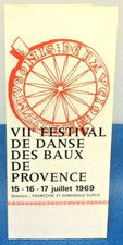 Vintage Provence Festival France Travel Tourist Brochure Leaflet 1969