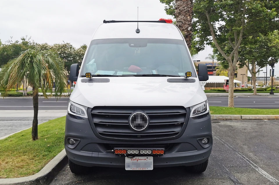 Hood Edge Mount Round Yellow LED A-Pillar Light Kit Universal For Truck SUV Jeep - Image 4 of 4