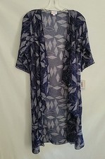 LulaRoe Shirley Sheer Cover Up Kimono Duster Size S NWT