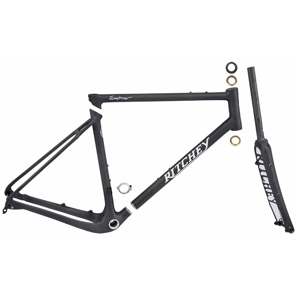 Cuadro de disco Ritchey Septimer Break-Away, mediano, negro/blanco Foto 2 de 2