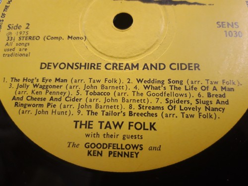 TAW FOLK Devonshire Cream & Cider LP UK 1975 Folk Great! - Picture 8 of 8