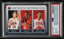 2008 WNBA USA Women's National Team Candace Parker Candice Wiggins PSA 8 14t3