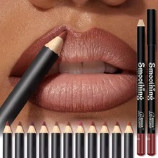 Waterproof Matte Lip Liner Pencil Long Lasting Moisturising 12 Colors