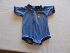 Vintage Walt Disney Perma-Prest Winnie The Pooh One Piece Small Blue