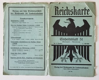 Reichskarte Einheitsblatt 51 Neuruppin Rheinsberg 1934